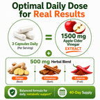 HCL Herbal Code Labs Apple Cider Vinegar 1500 mg - 120 Capsules - image 6