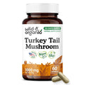 Wild & Organic Turkey Tail Mushroom Capsules 1000 mg - Immune Support
