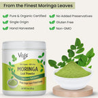 Vegs Moringa Powder Organic Freeze Dried - 8 oz - image 3