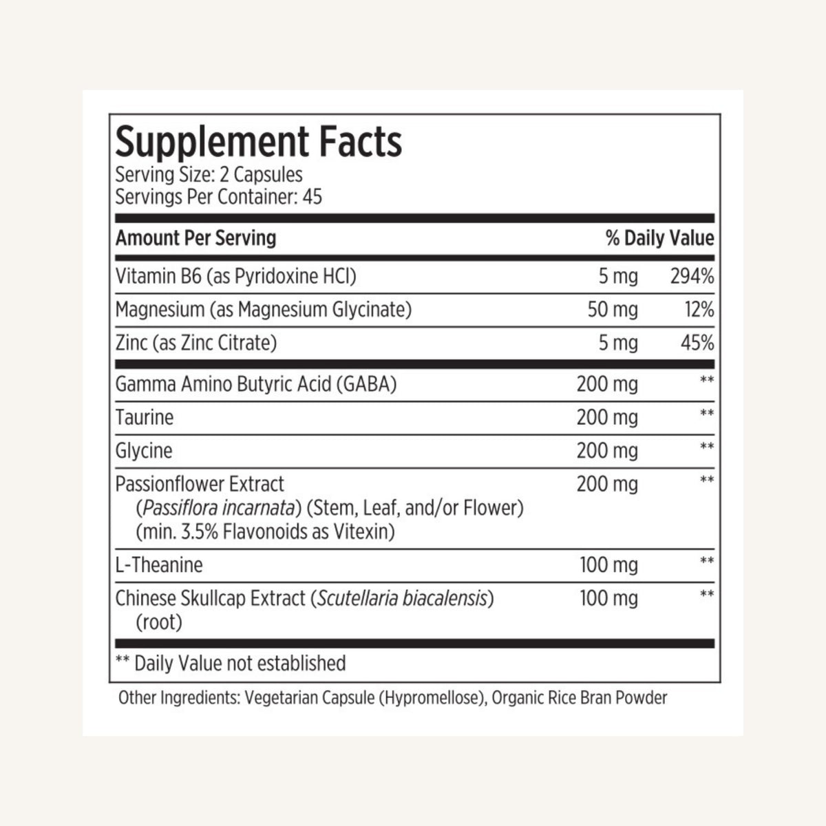 LES Labs GABA Health Supplement for Calm & Sleep - 90 Capsules - image 5