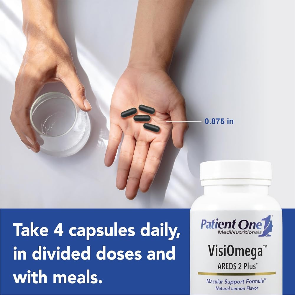 Patient One VisiOmega AREDS 2 Nutrients + Omega-3 - 120 Capsules - image 3