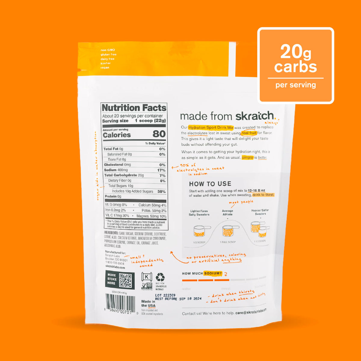 Skratch Labs Hydration Sports Drink Mix