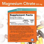 NOW Foods Magnesium Citrate 200 mg - 100 Tablets - image 2