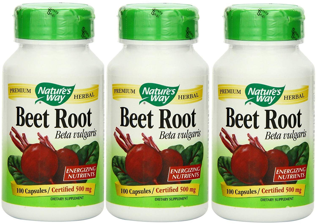 Nature's Way Beet Root 1000 mg - 300 Vegetarian Capsules