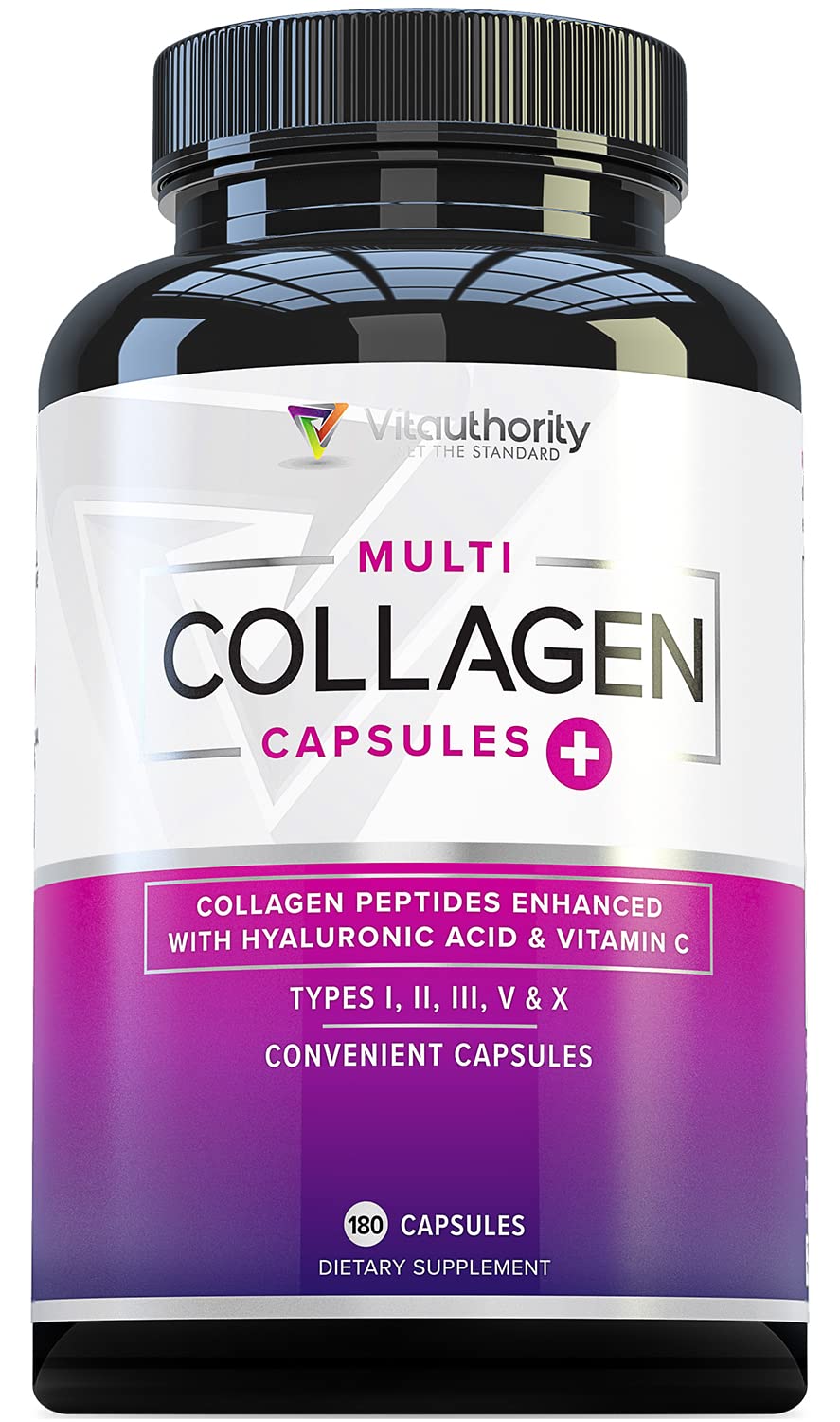 Vitauthority Multi Collagen Peptides Plus Hyaluronic Acid and Vitamin