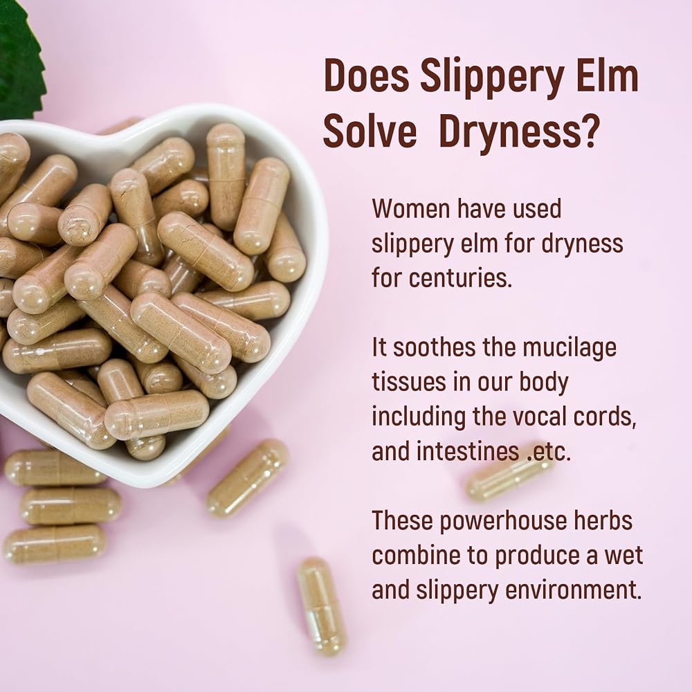Laicuherb Slippery Elm Bark Capsules for Women - 60 Capsules - image 6