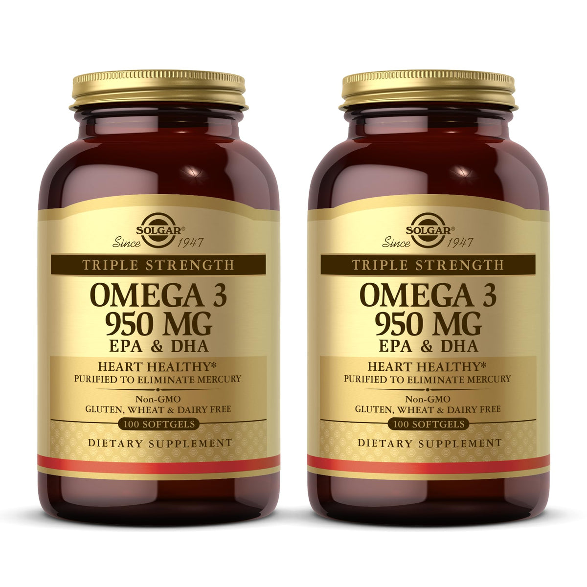 Solgar Triple Strength Omega 3 950 mg - 200 Softgels