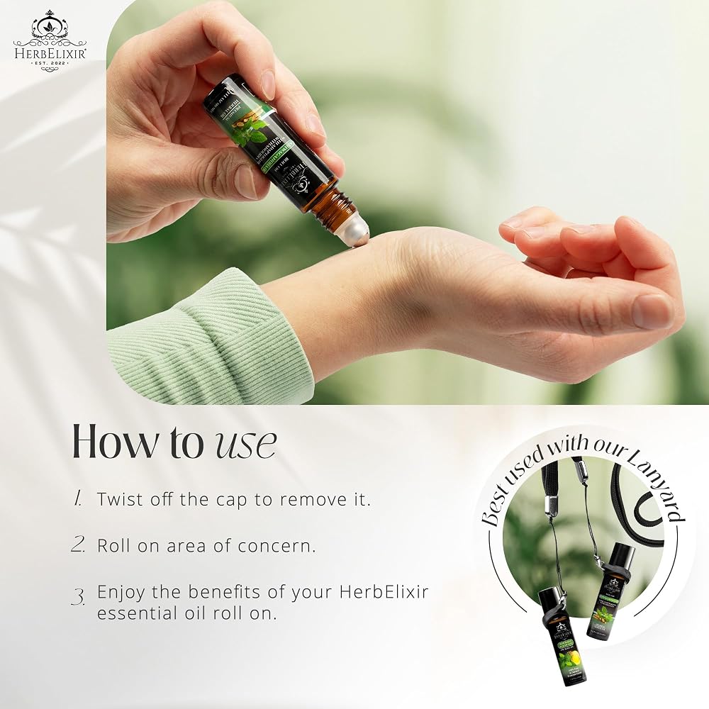 HerbElixir Ashwagandha Oil Roll-On Stress Relief - 10ml - image 5