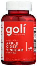 Goli Nutrition Apple Cider Vinegar Gummies - 60 Count