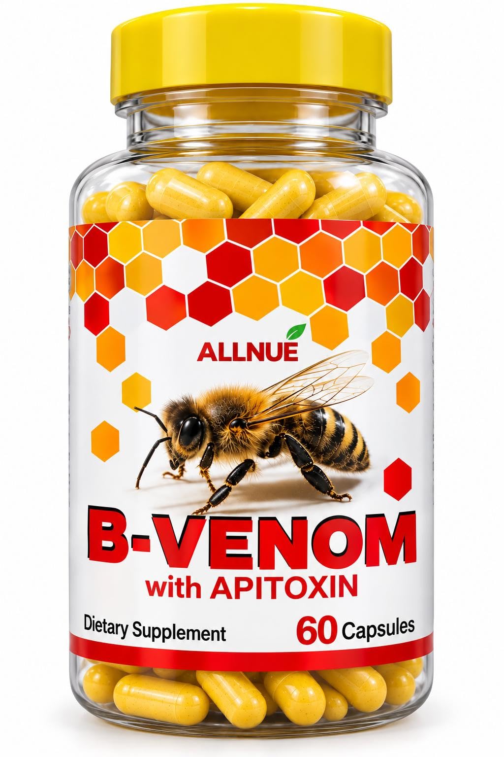 All Nue B-Venom Bee Venom with Glucosamine Sulfate - 60 Capsules