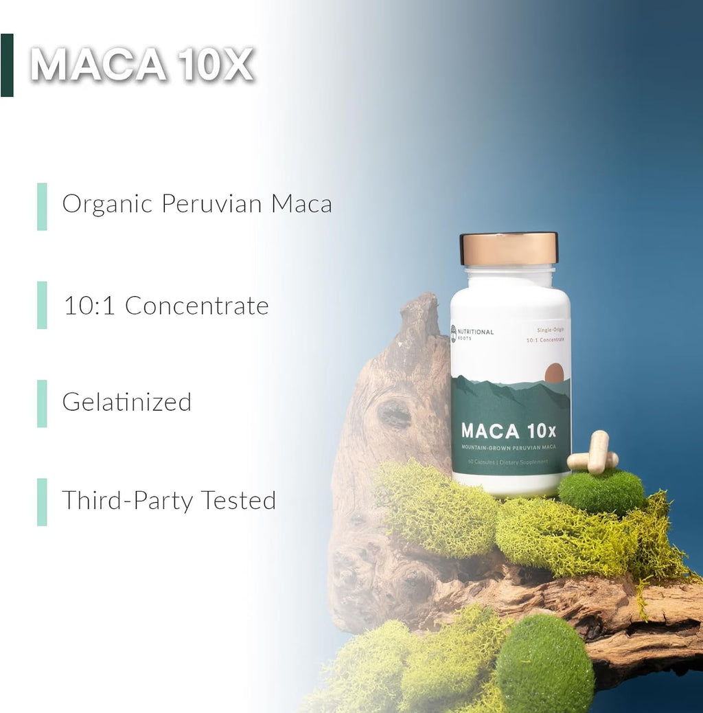 Nutritional Roots Organic Maca Root Capsules for Energy - 60 Count - image 3