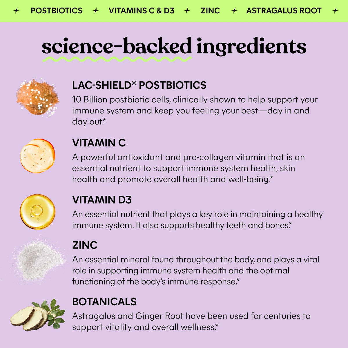 Lemme Immunity Postbiotic Gummies with Vitamin C - 60 Count - image 3