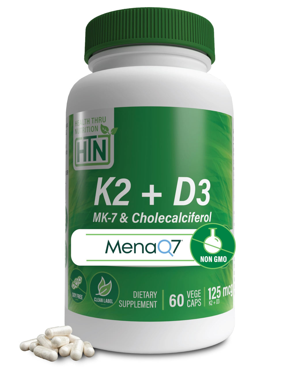 Health Thru Nutrition Advanced K2 MenaQ7 with Vitamin D3
