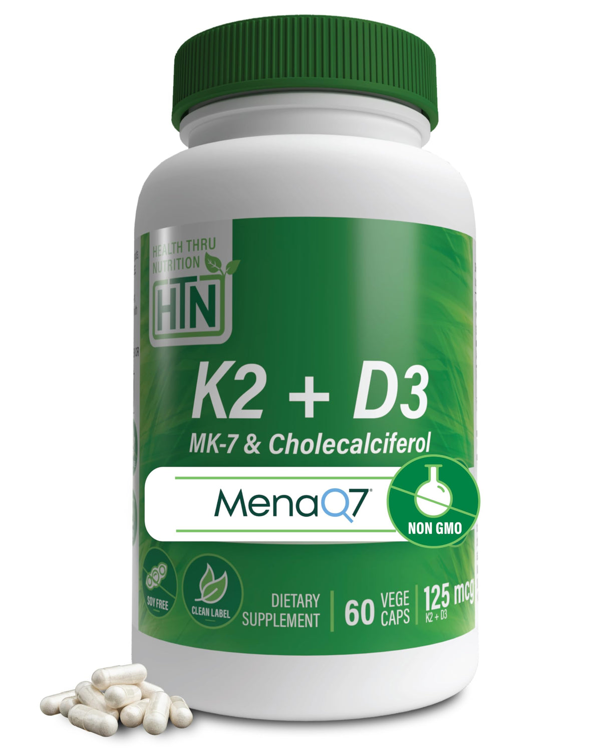 Health Thru Nutrition Advanced K2 MenaQ7 with Vitamin D3