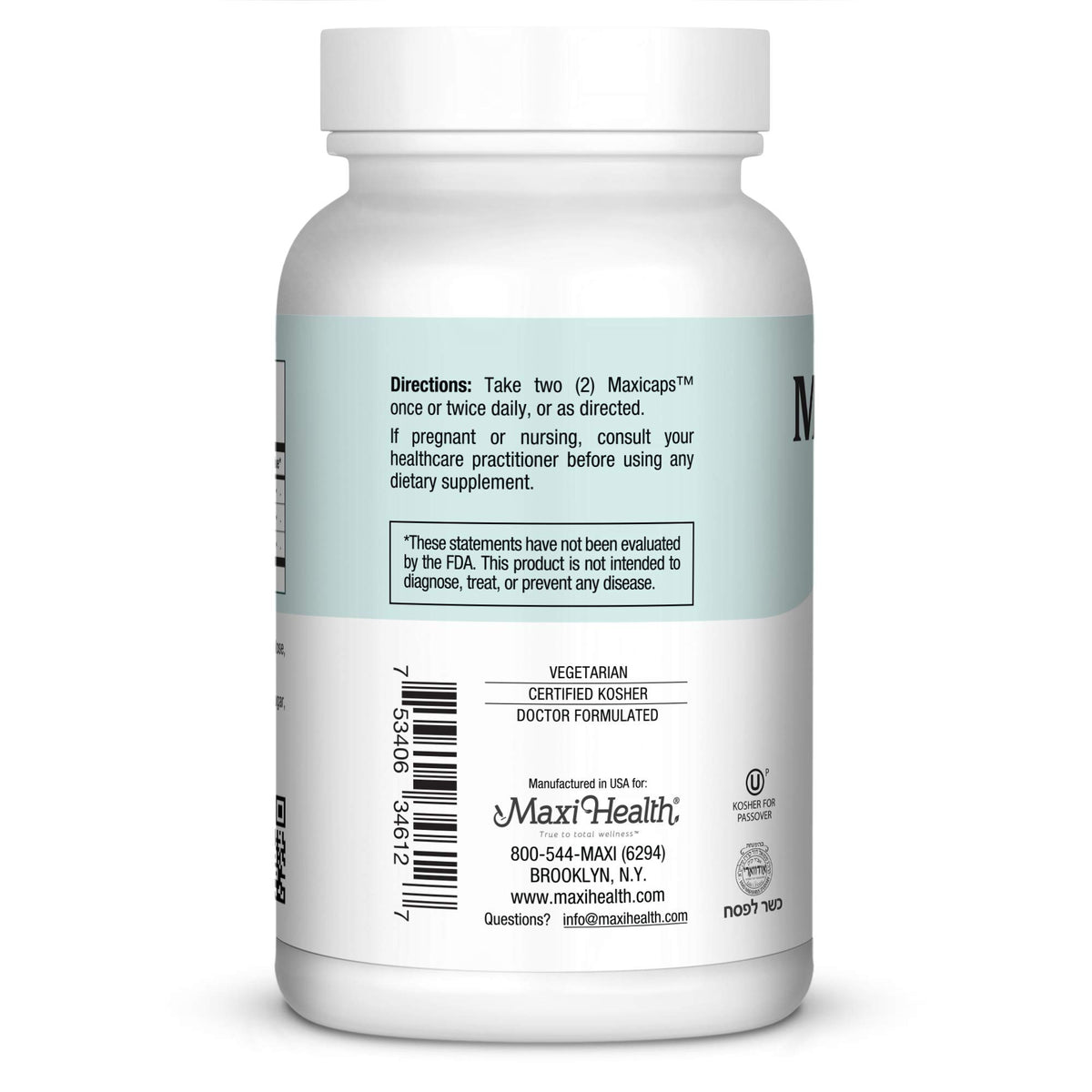 Maxi Health Stress Relief Supplement with L-Theanine - 120 Capsules - image 3