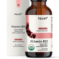Nursh+ Boost Sublingual Vitamin B12 Liquid Drops 5000 mcg - 2 fl oz