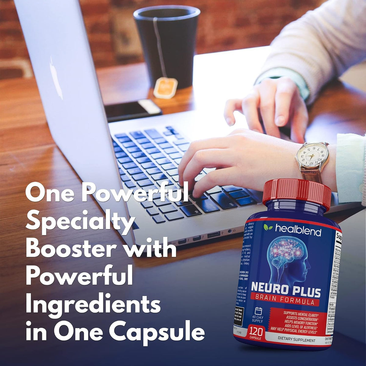healblend Neuro Plus Brain & Focus Formula - Nootropic Brain Booster