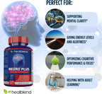 healblend Neuro Plus Brain & Focus Formula - Nootropic Brain Booster
