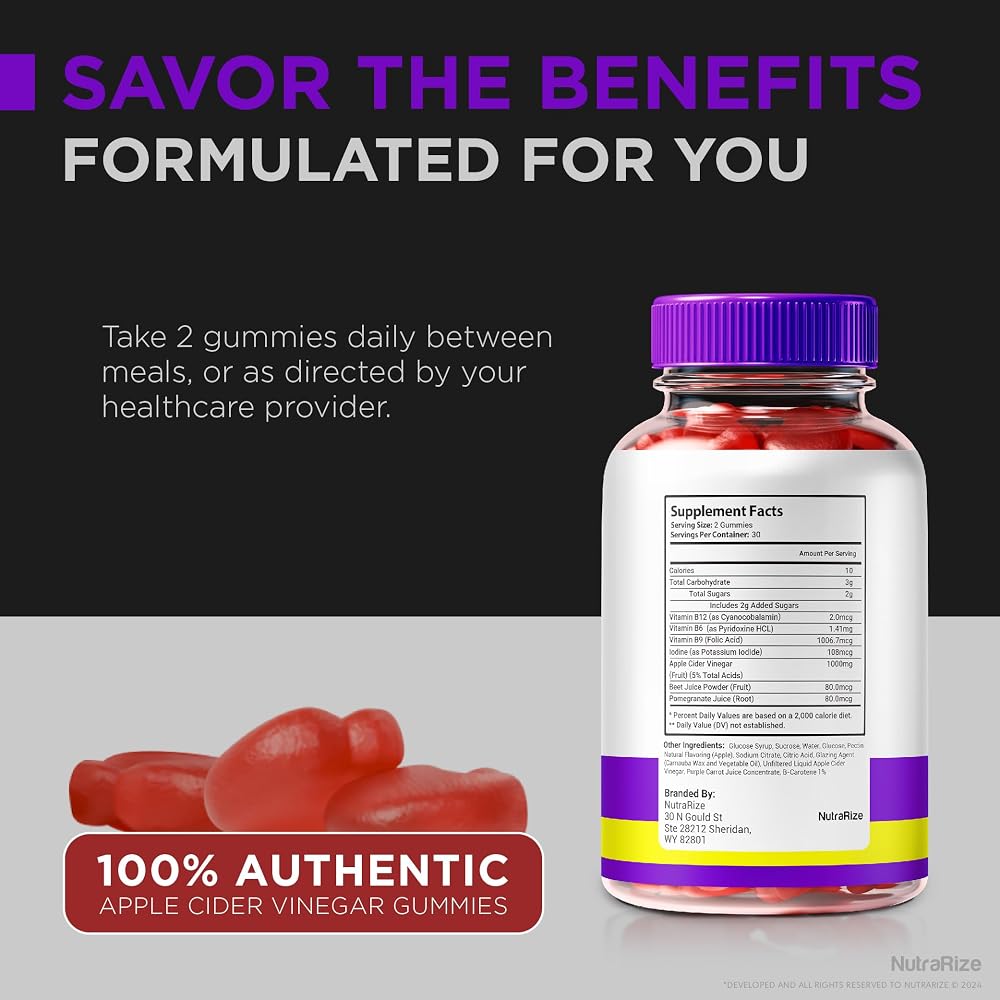 NutraRize Fast Active Keto ACV Gummies - 60 Gummies - image 8