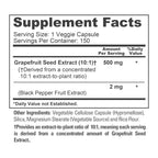 NusaPure Grapefruit Seed Extract 500mg - 150 Vegetarian Capsules - image 4