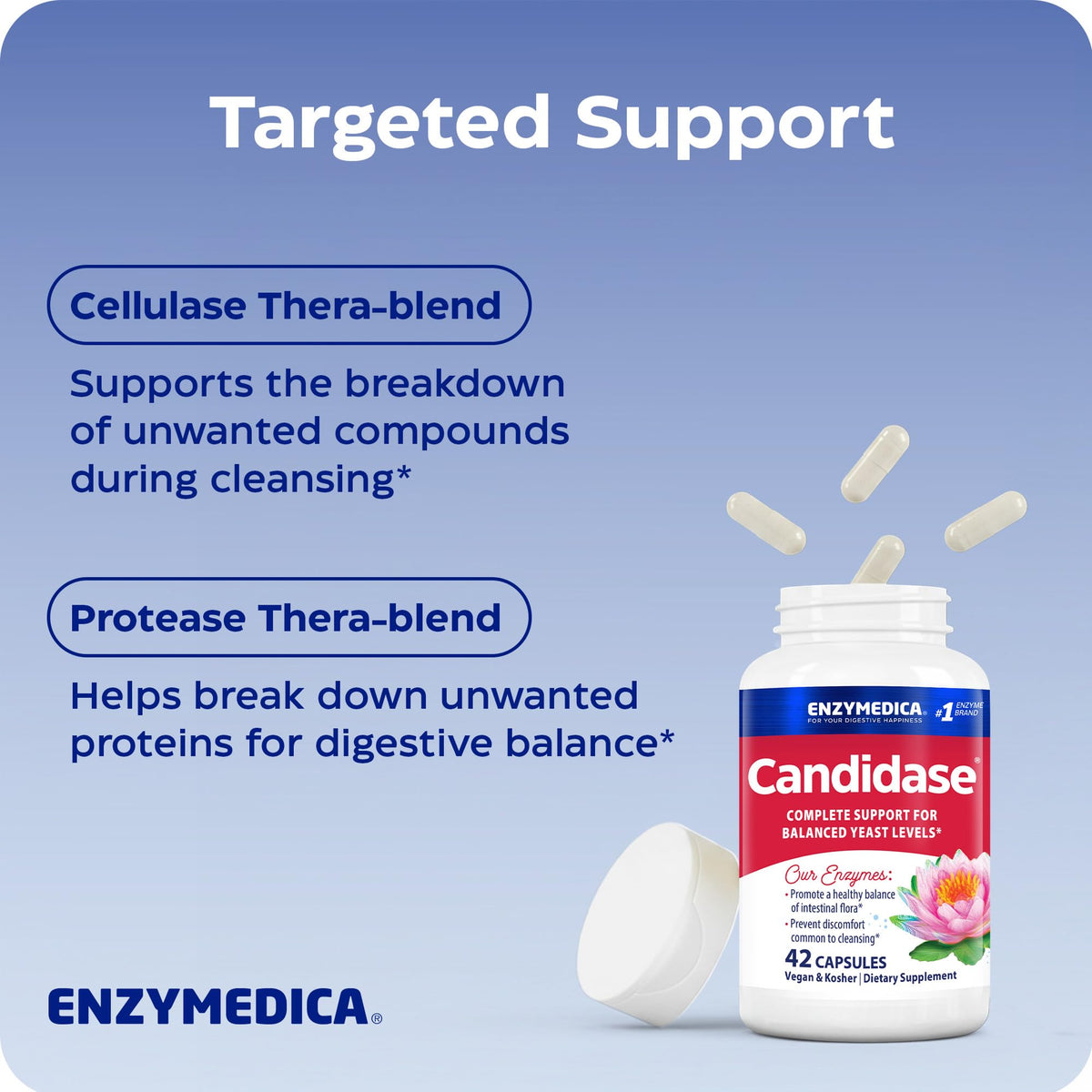 Enzymedica Candidase Enzyme Supplement - 42 Capsules - image 5
