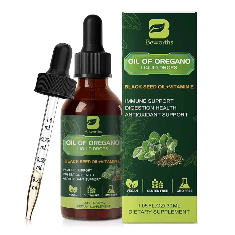 B BEWORTHS B BEWOTHS Oregano Oil Drops, 80% Carvacrol