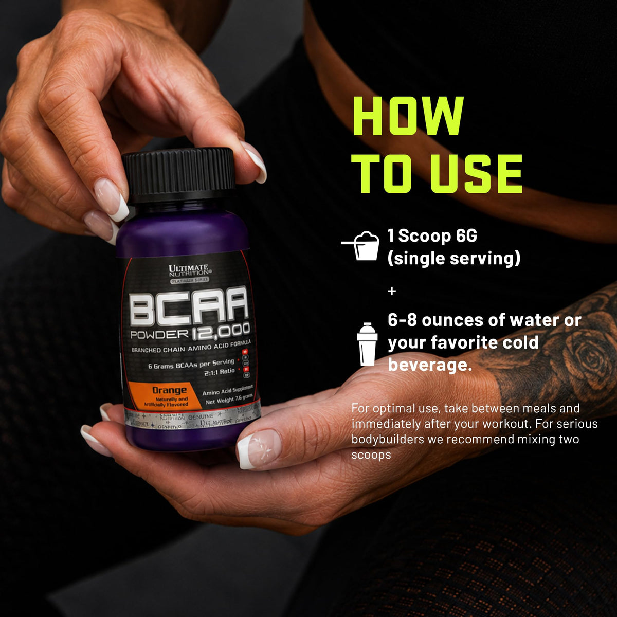 Ultimate Nutrition BCAA Powder 12000 Orange - Single Serve - image 5