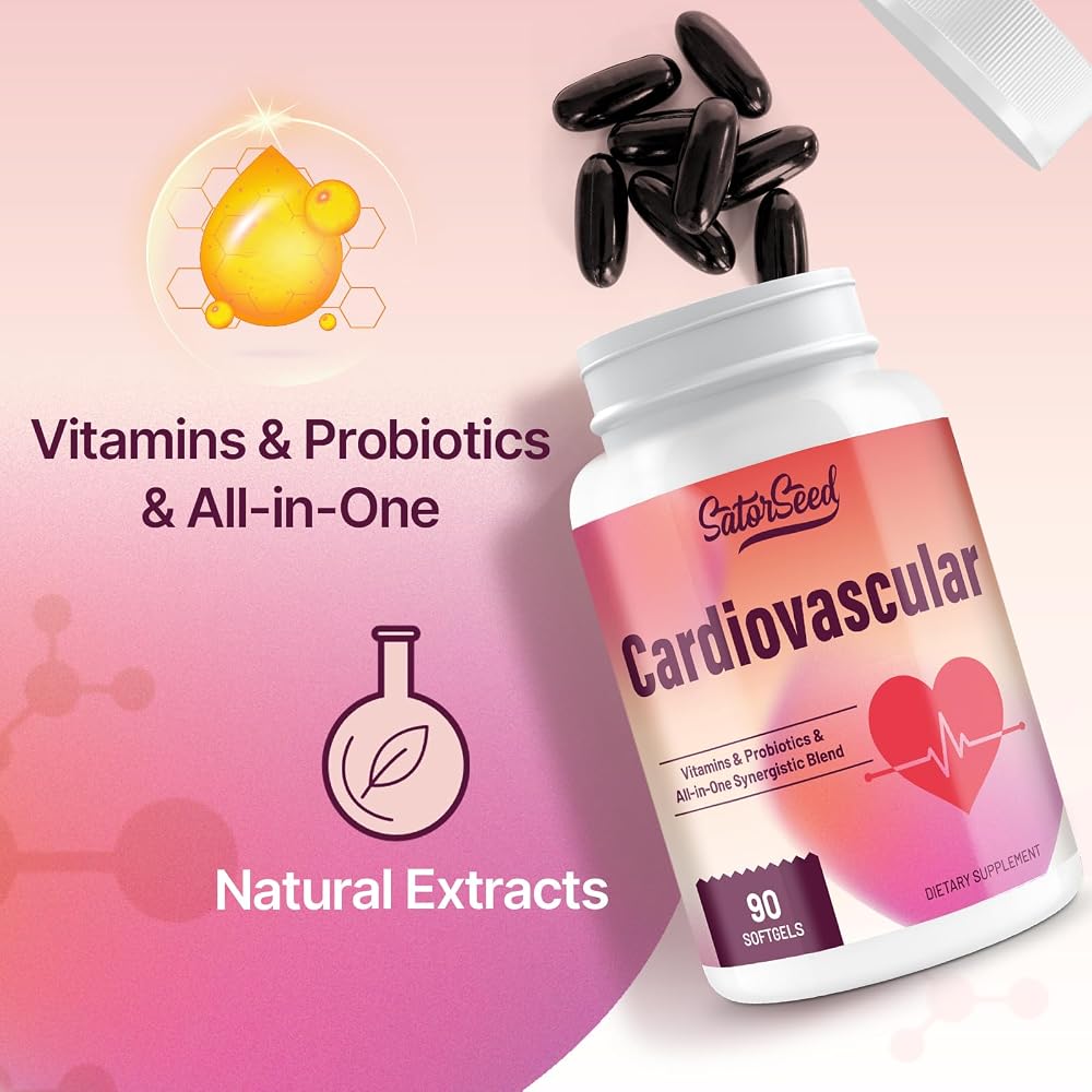 SatorSeed Cardiovascular Supplement 3000mg - 90 Softgels - image 3
