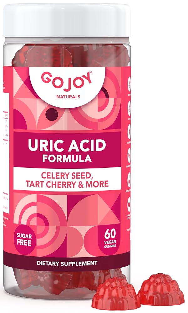 GOJOY NATURALS Uric Acid Support Gummies with Tart Cherry - 60 Count