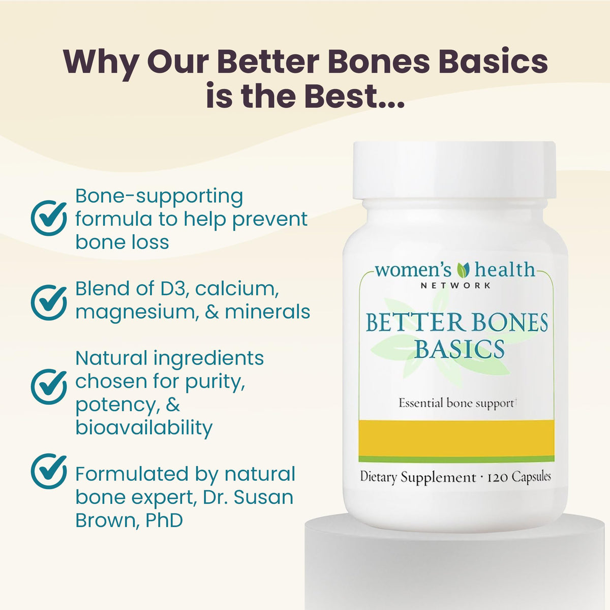 Women's Health Network Better Bones Basics Calcium Supplement - 120 Capsules - image 3