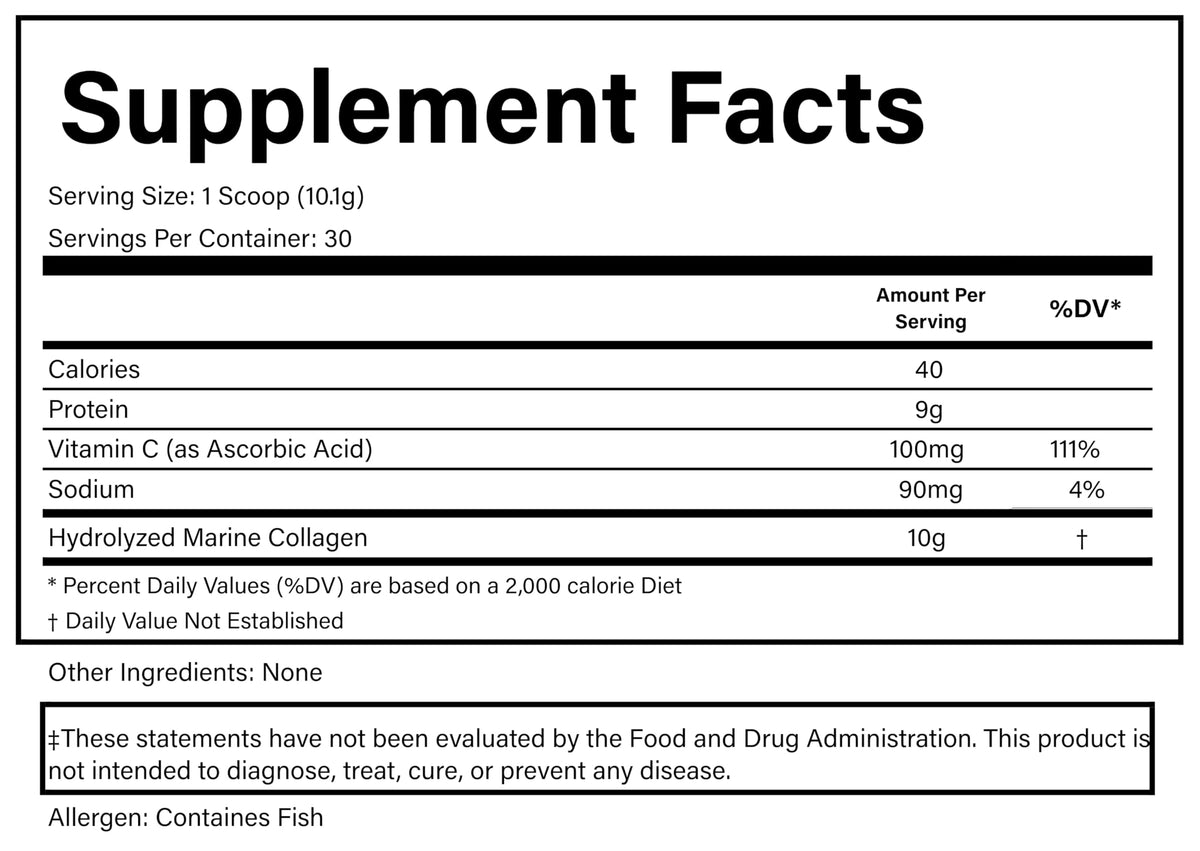 PURE Hydrolyzed Marine Collagen Powder - 30 Servings - image 5