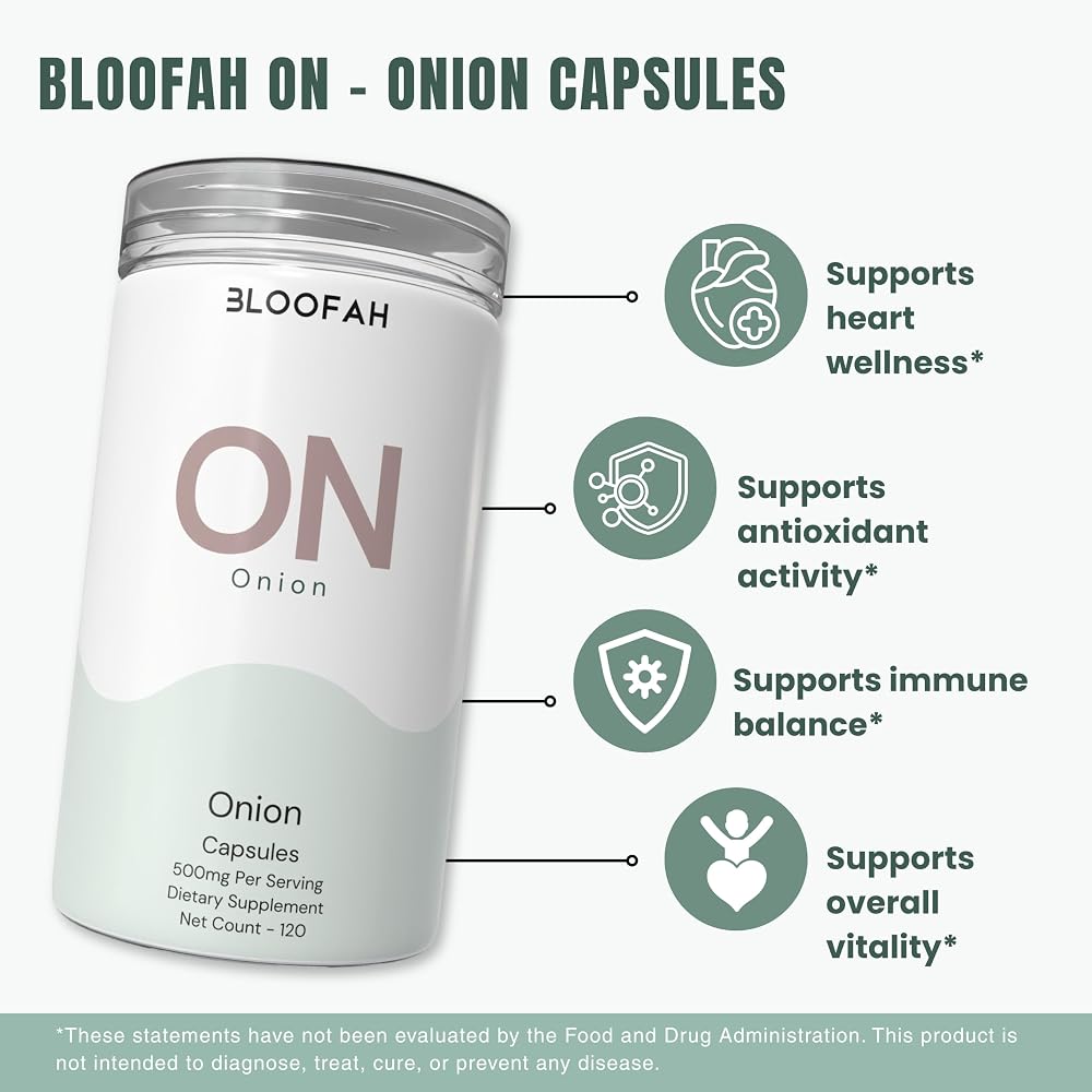 Bloofah Onion Extract Capsules 500mg - 120 Capsules - image 4