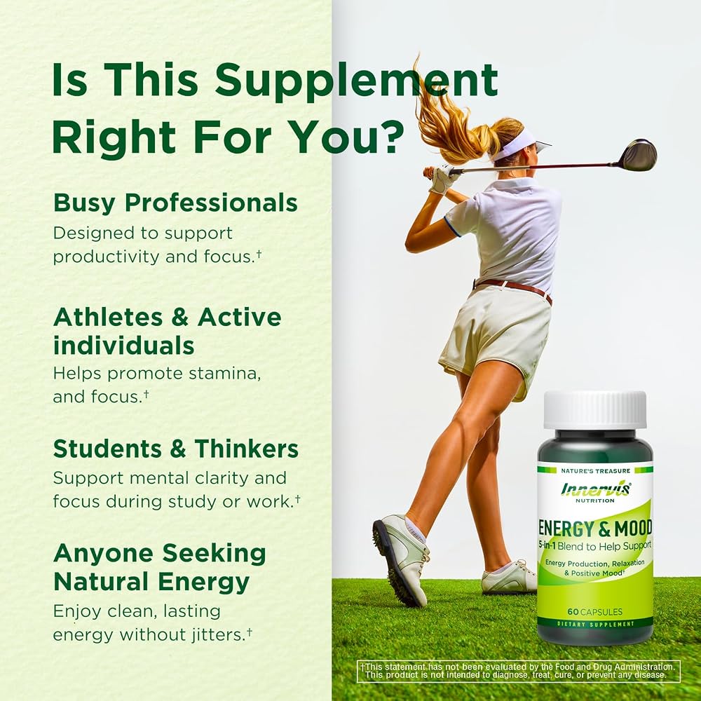 INNERVISNUTRITION Energy & Mood Supplement