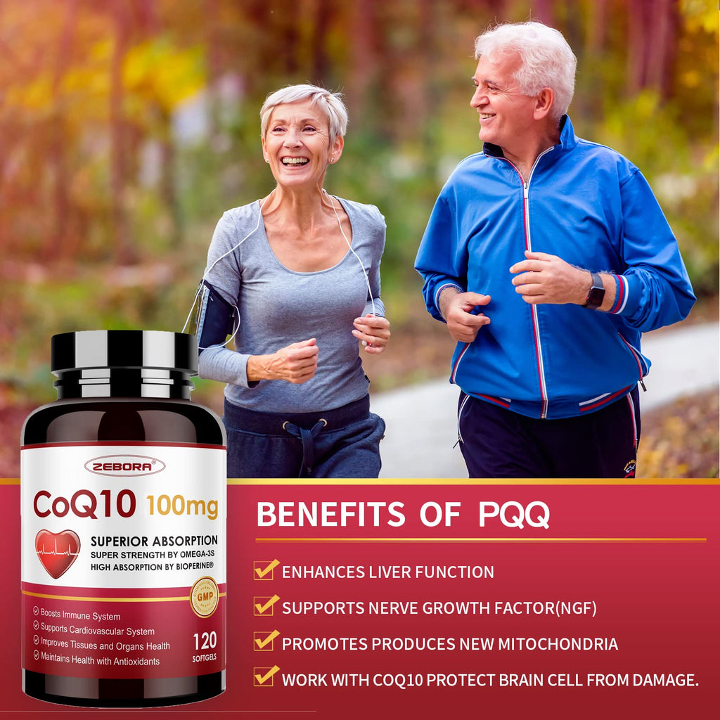 ZEBORA CoQ10 100mg Softgels - 120 Softgels - image 5