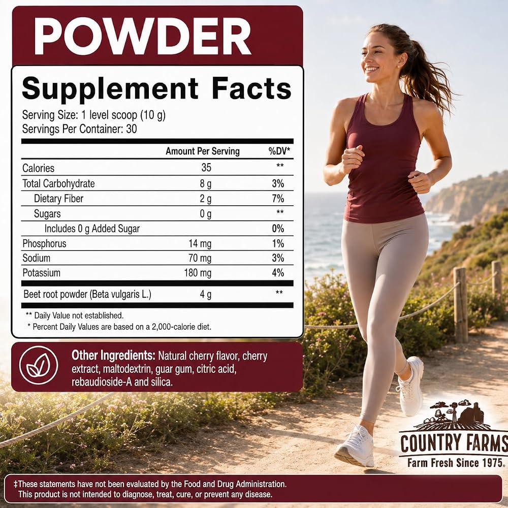 Country Farms Bountiful Beets Powder for Circulation - 30 Servings - image 8