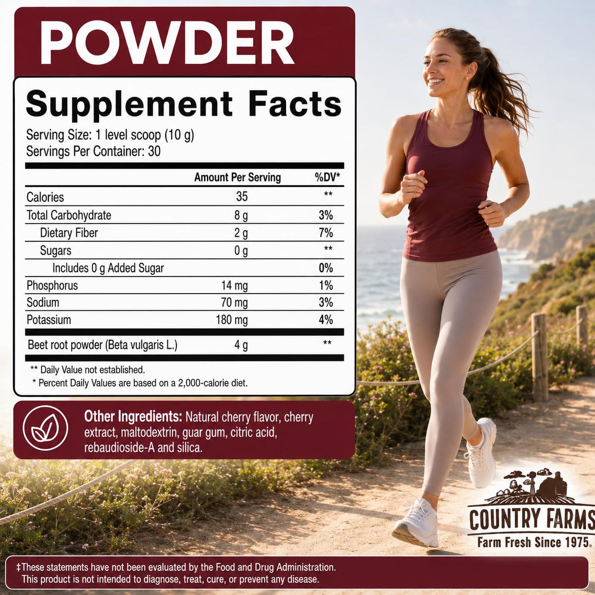 Country Farms Bountiful Beets Powder for Circulation - 30 Servings - image 8