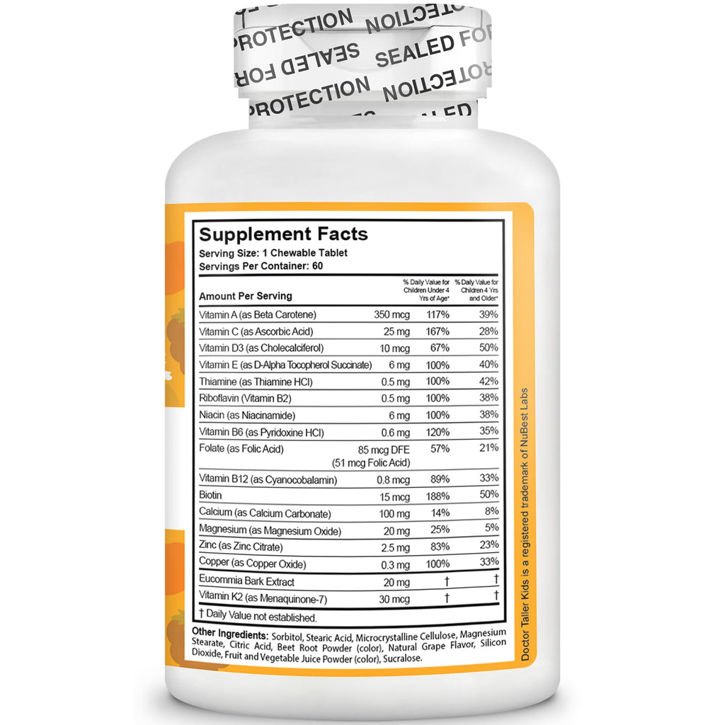 NuBest Doctor Taller Kids Multivitamin Calcium Chewable Tablets - 720 Count - image 8