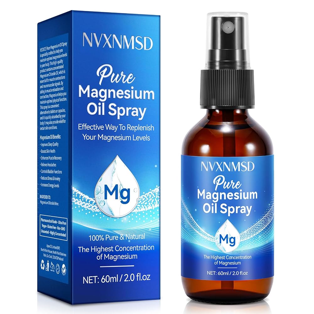 NVXNMSD Magnesium Oil Spray for Feet & Sleep - 4.04 Fl Oz