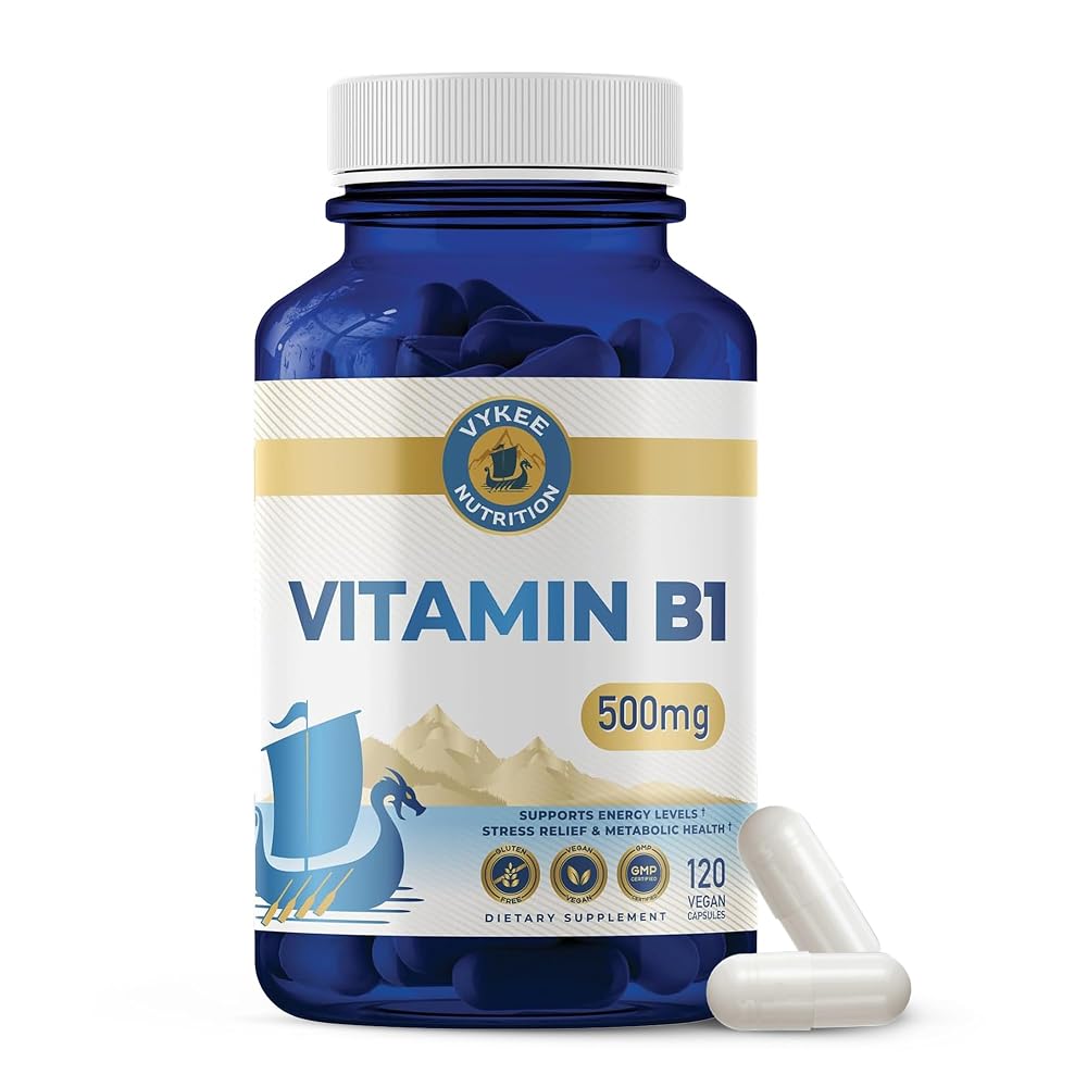Vykee Nutrition Vitamin B1 Thiamine 500 mg - 120 Capsules