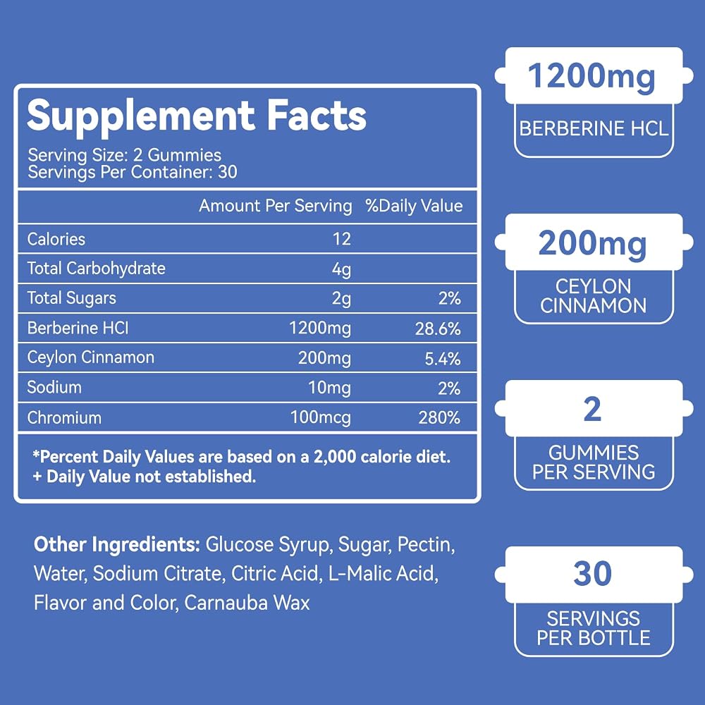 EAZGOO Berberine Gummies for Health-Supports System