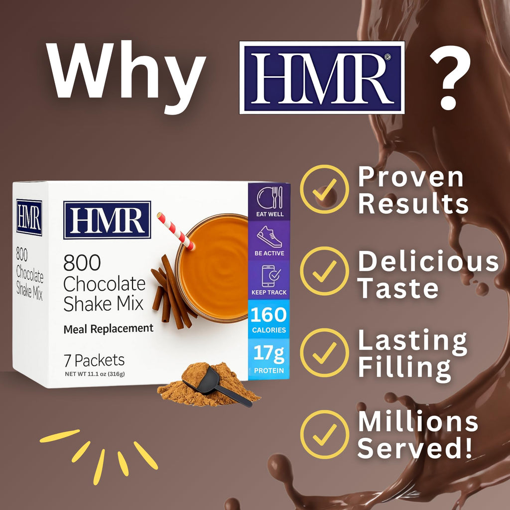 HMR 800 Meal Replacement Shake Mix, 17g Protein, 18 Servings