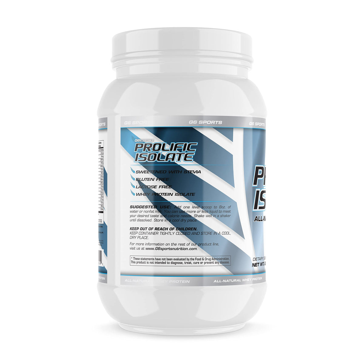 G6 Sports G6 Whey Isolate Prolific 2.5 LB