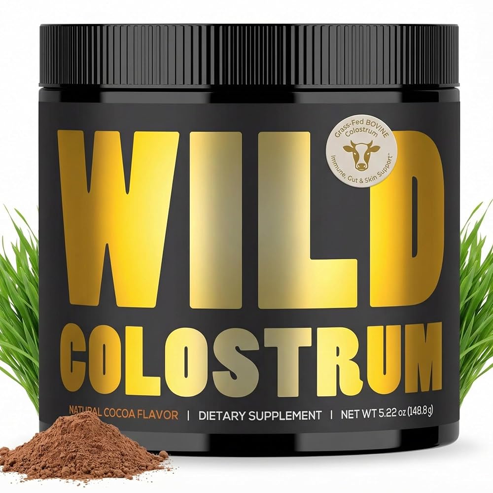 Wild Foods Colostrum Supplement Powder for Natural IgG Pure Whole