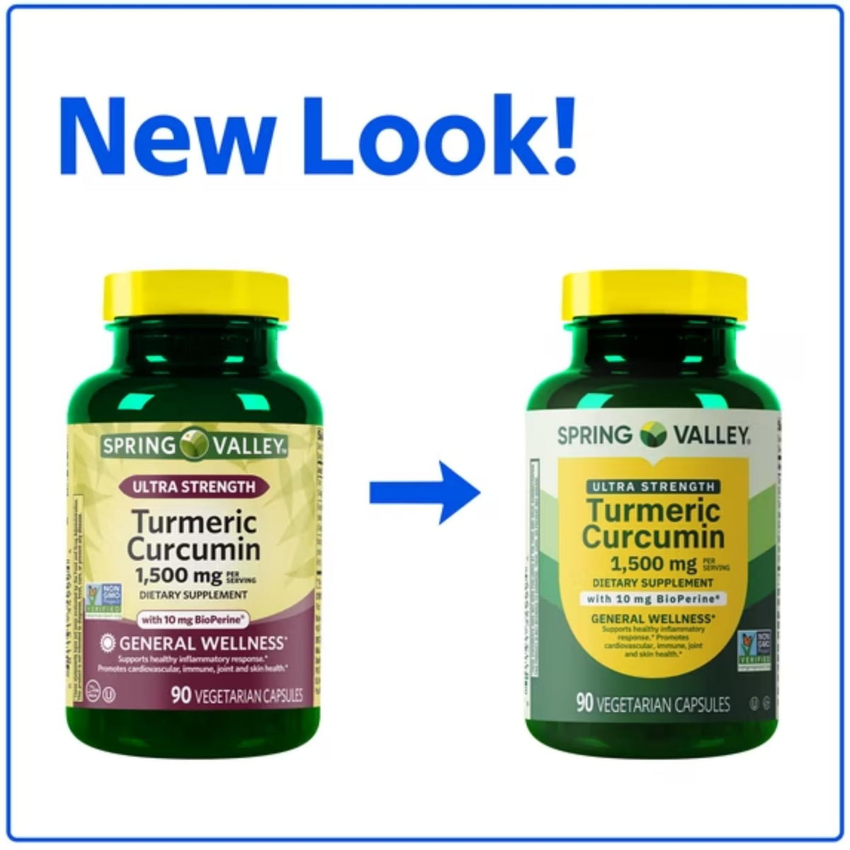 STS Home Spring Valley Turmeric Curcumin Ultra Strength 1,500 mg - 90 Capsules - image 3