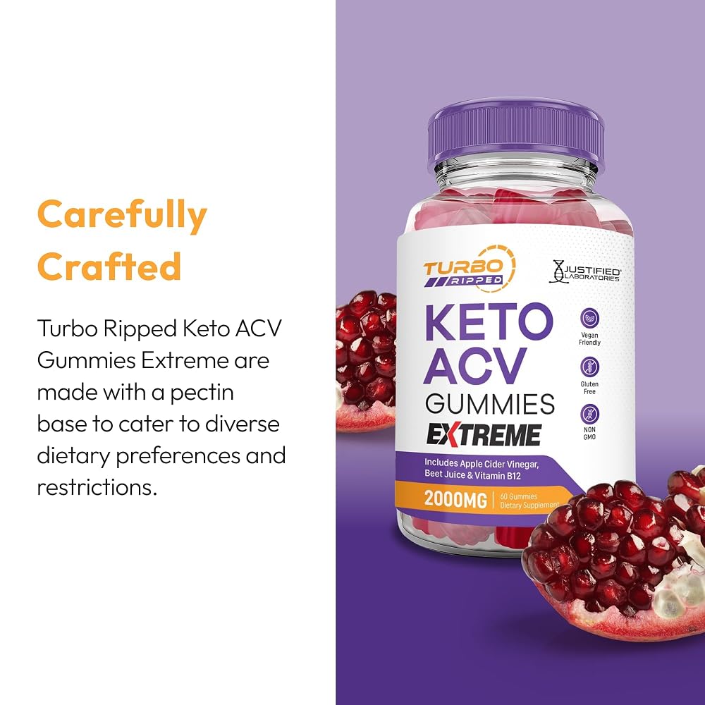 Justified Laboratories Turbo Ripped Gummies Extreme 2000MG