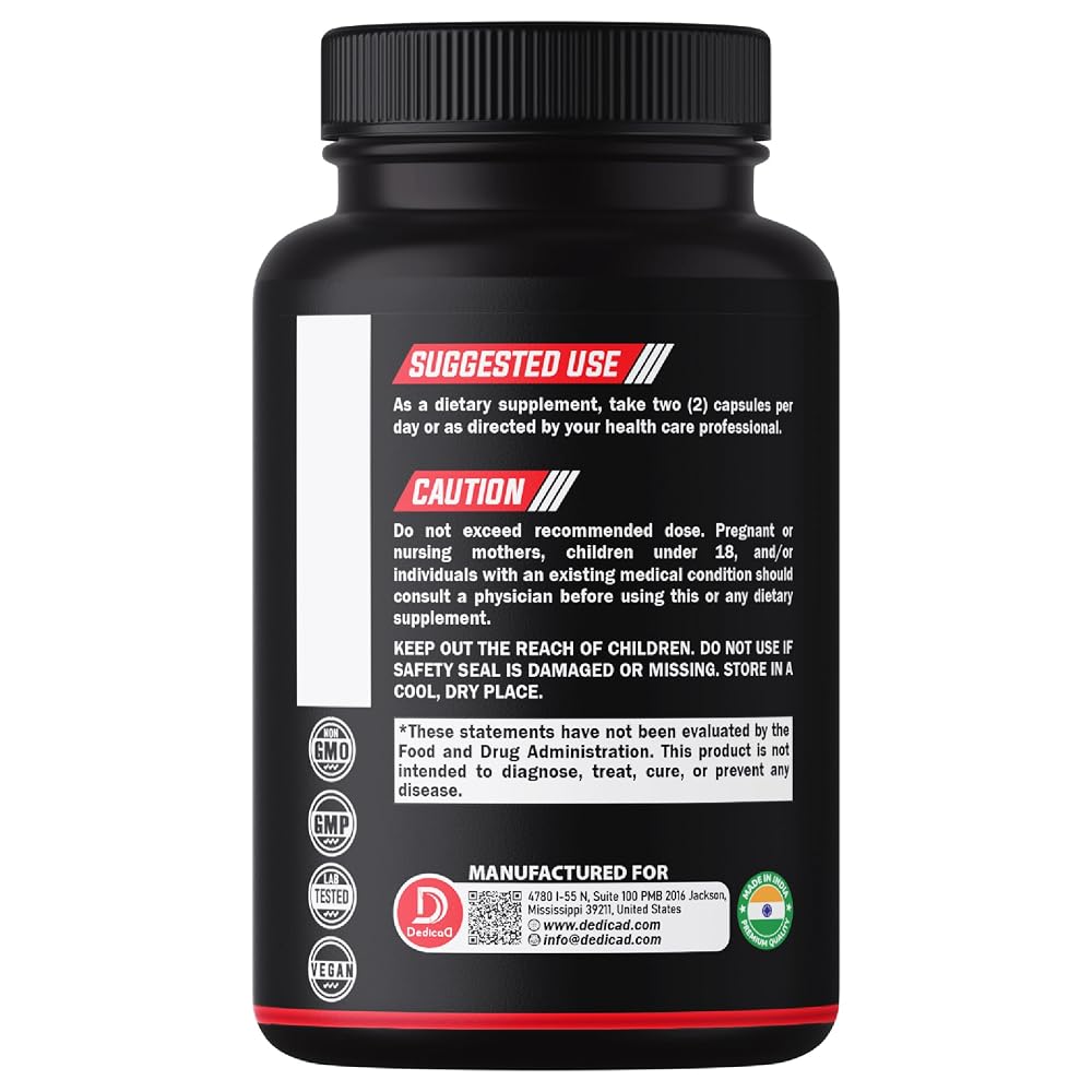 DEDICAD Bromelain 500mg Digestive Enzyme Supplement - 210 Capsules - image 8