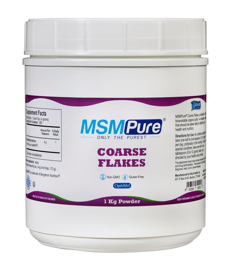 KALA HEALTH MSMPure MSM Powder Coarse Flakes - 2.2 lb