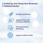 T.A. Sciences Telomerase Activation Supplement - 250 Units TA 65 MD