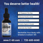 Greska's Carbon-60 Carbon 60 in Organic Sunflower Oil