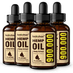 LUCKCHAN Hemp Oil Tincture Drops for Relaxation - 4 Pack